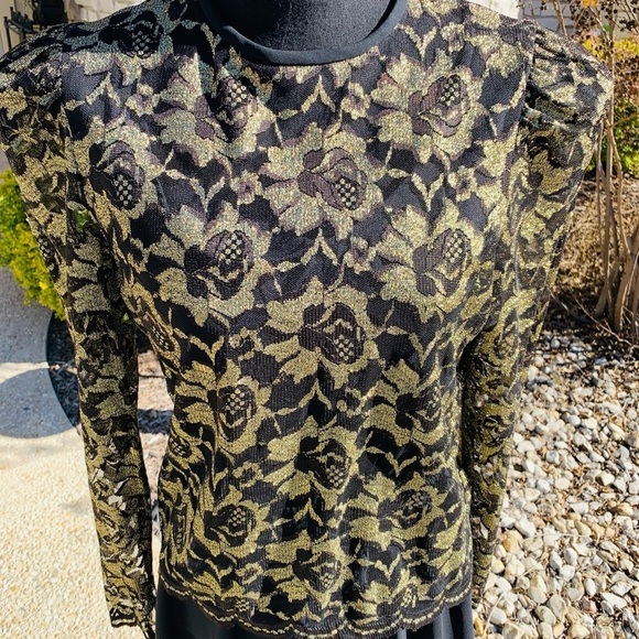 In the Moon Black and Gold Special‎ Event Dress size 8 - Picture 4 of 16